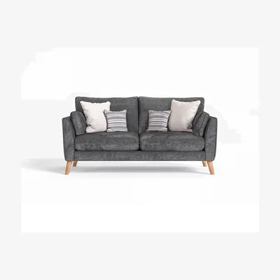Oak&More Palermo Graphite Chenille Fabric 2 Seater Sofa