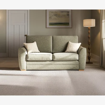 Oak&More Bella Olive Fabric 2 Seater Sofa