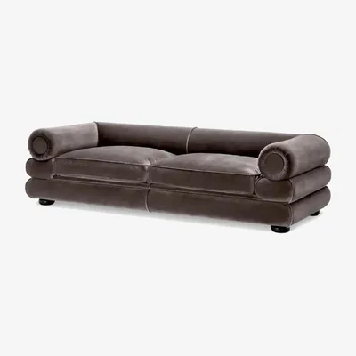 Olivia's Eichholtz Coachella Sofa in Savona Grey Velvet