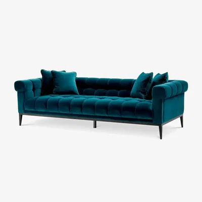 Olivia's Eichholtz Aurelio Sofa in Savona Sea Green Velvet