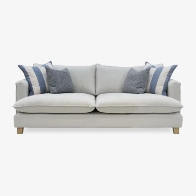 Downtown Vogue Williams Howth Extra Large Sofa - Soft Chenille - Feather Wraped Foam