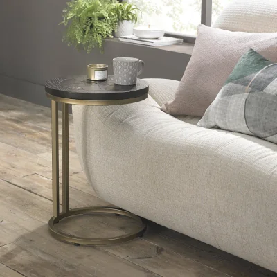 Downtown Calgary Sofa Table Peppercorn Ash