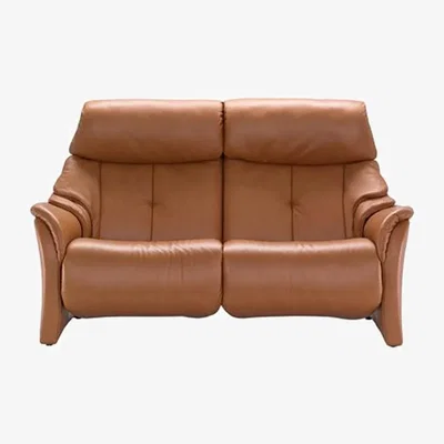 Downtown Himolla Chester Fixed 2.5 Seater Sofa - Leather L24 - Plastic Glides