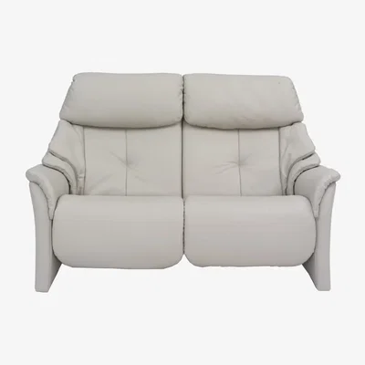 Downtown Himolla Chester Fixed 2 Seater Sofa - Fabric F13 - Plastic Glides