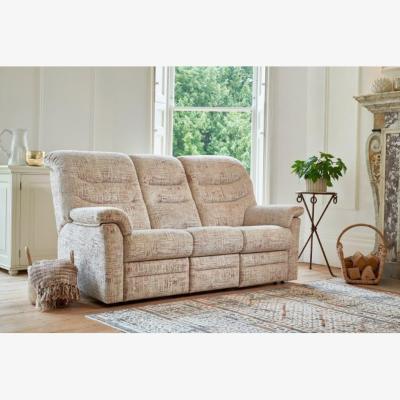 Downtown Downtown G Plan Ledbury 3 Seater Recliner Sofa - Leather Grade H - Double Manual
