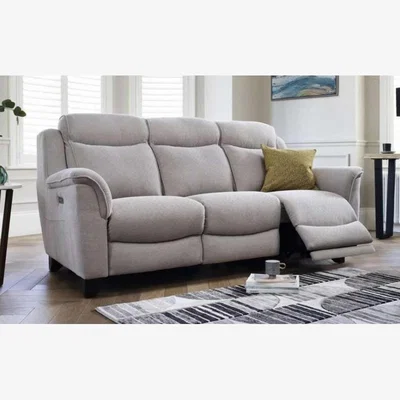 Downtown Parker Knoll Manhattan 3 Seater Power Recliner Sofa - Leather Grade M