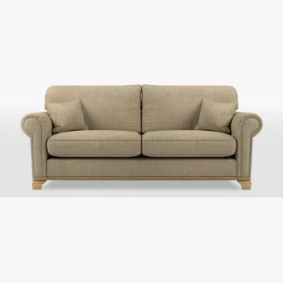 Downtown Wood Bros Lavenham Formal Back Large 4 Seater Sofa - Palermo Leather