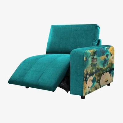Downtown Jay Blades X G Plan Morley End Sofa Unit With Power Footrest - Accent Fabric - Rhf, Leather, Tweed