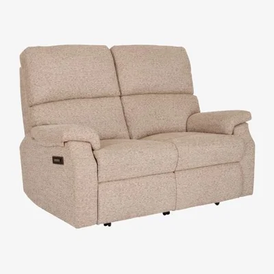 Downtown Celebrity Newstead 2 Seater Reclining Sofa - Leather - Dual Motor