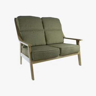 Downtown Daro Benham 2 Seater Lounging Sofa - Fabric Grade D In LightWood