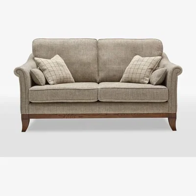 Downtown Wood Bros Weybourne Medium 3 Seater Sofa - Moon Fabric Heritage 2
