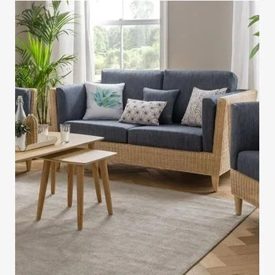 Downtown Daro Cologne 2 Seater Lounging Sofa - Fabric Grade B In LightWood