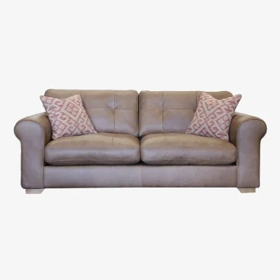 Downtown Alexander and James Darcy Midi 3 Seater Leather Sofa - Leather Grade C