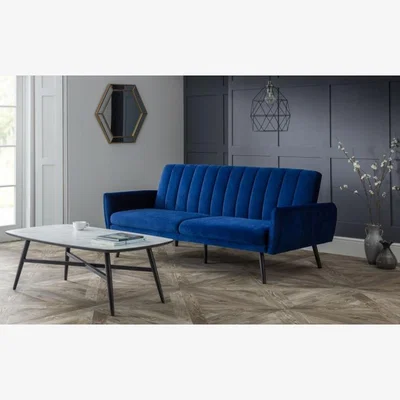 Downtown Julian Bowen Afina Sofa Bed - Blue Velvet