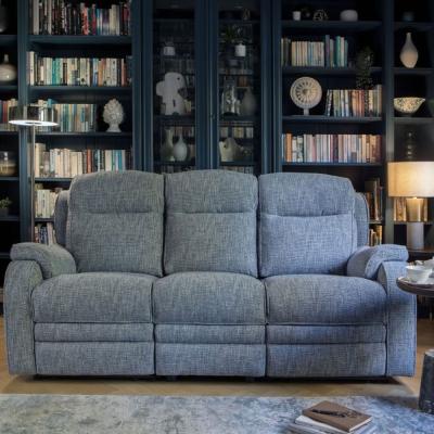 Downtown Parker Knoll Boston 3 Seater Recliner Sofa - Leather Grade M - Manual Recliner