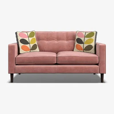 Downtown Orla Kiely Ebben Small Fabric Sofa - Premium Plain Fabric