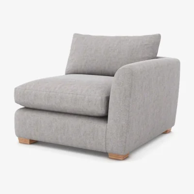 Downtown Freddie Fabric 1 Seater Unit With 1 Arm - Fabric Grade C - RHF - Fibre