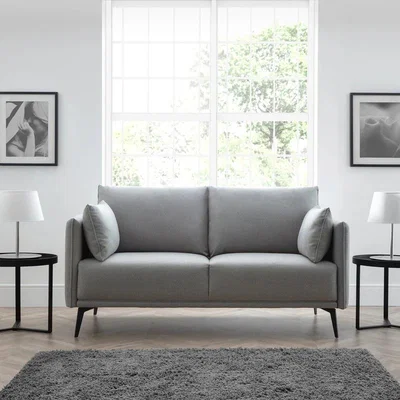 Downtown Julian Bowen Rohe 2 Seater Sofa In Grey
