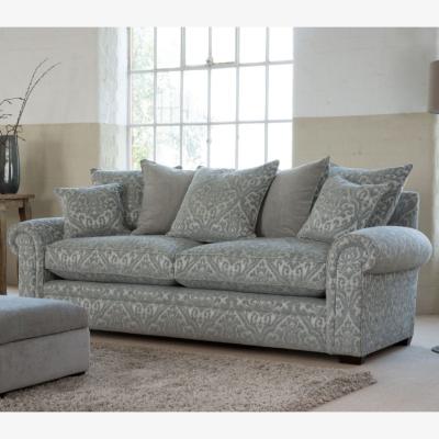 Downtown Parker Knoll Amersham Pillow Back Large 2 Seater Sofa - Fabric Grade D