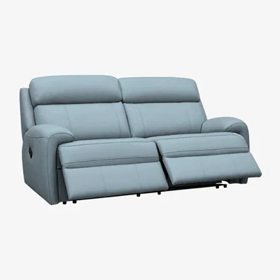 Downtown G Plan Hardy 3 Seater Leather Recliner Sofa - Leather Grade L - Double Electric With Headrest and Lumbar - Without Heated Seats