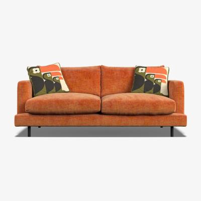 Downtown Downtown Orla Kiely Larch Small Sofa - House Plain Fabric, Steel
