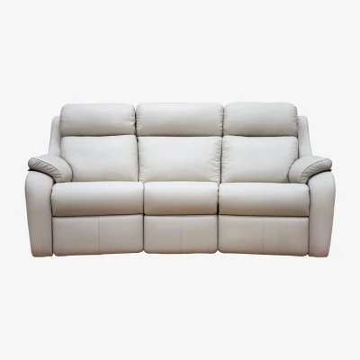 Downtown G Plan Kingsbury 3 Seater Curved Sofa - Leather Grade H