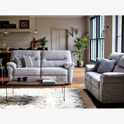Downtown G Plan Seattle 2.5 Seater Sofa - Fabric Grade B - Wooden Feet - With Heated Seat