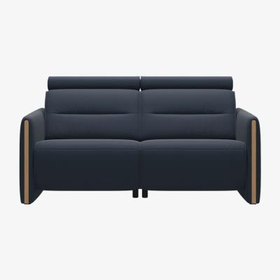 Downtown Stressless Emily Sofa With Wood Arm - 3 Seater - Cori Leather
