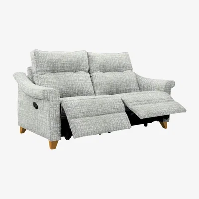 Downtown G Plan Riley Recliner Sofa - Small Sofa - Leather Grade N - Manual Recliner