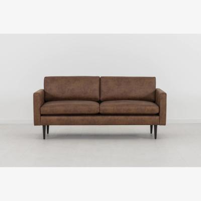 Downtown Swyft Model 07 Sofa - Faux Leather Chestnut - 2 Seater