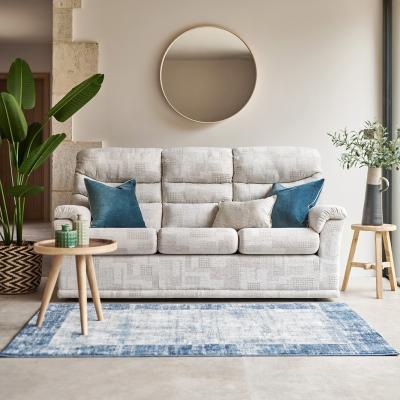 Downtown G Plan Malvern 3 Cushion 3 Seater Sofa - Leather Grade P