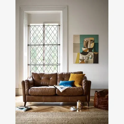Downtown Alexander and James Gabriel Midi 2 Seater Sofa - Leather Grade C