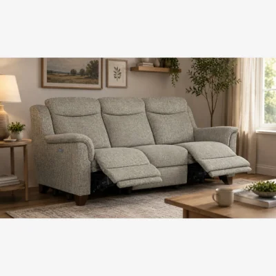 Downtown Parker Knoll Manhattan 25 3 Seater Power Recliner Sofa Modular - Fabric Grade C - Double Power - With Heated Seats