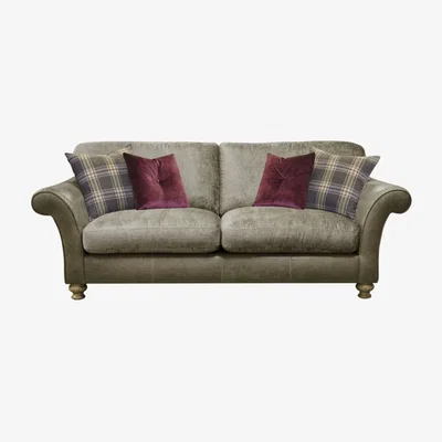Downtown Alexander and James Milton 3 Seater Standard Back Sofa - Leather Grade A
