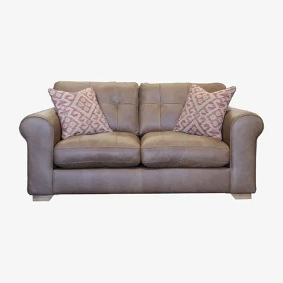 Downtown Alexander and James Darcy Small 2 Seater Leather Sofa - Leather Grade C