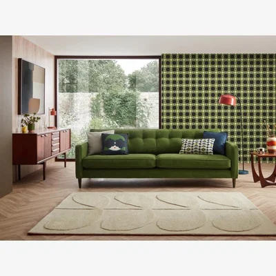 Downtown Orla Kiely Ebben Extra Large Fabric Sofa - Premium Plain Fabric