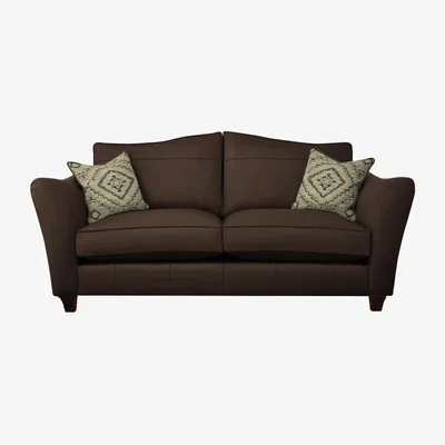 Downtown Parker Knoll Harriet Large 2 Seater Formal Back Leather Sofa - Standard Leather
