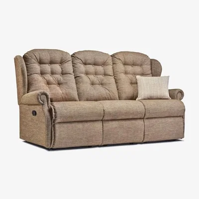 Downtown Sherborne Lynton Small 3 Seater Reclining Sofa - Small 3 Seater - Grade 1 Leather - Manual