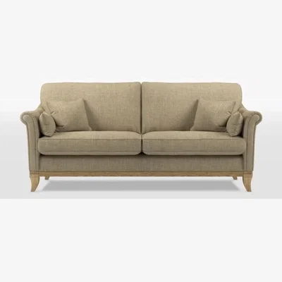Downtown Wood Bros Weybourne Large 3 Seater Sofa - Harris Tweed Fabric