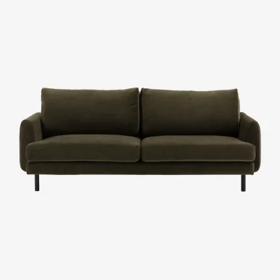 Perch and Parrow Dwell 4 Seater Sofa in Olive