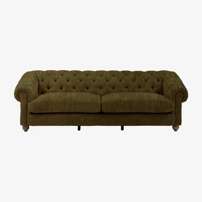 Perch and Parrow Heritage 4 Seater Sofa in Olive