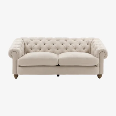 Perch and Parrow Heritage 3 Seater Sofa in Cream