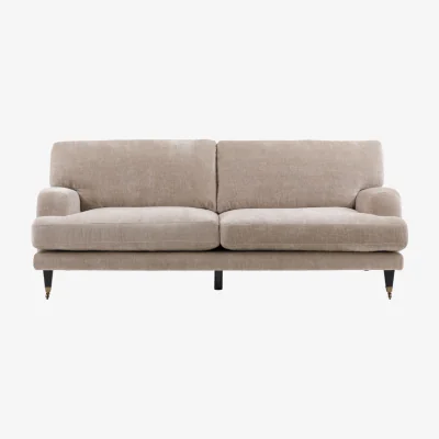 Perch and Parrow Fairmont 3 Seater Sofa in Velour Cream