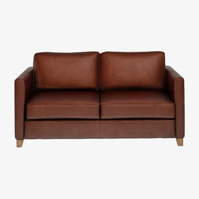 Perch and Parrow Hawthorne 2 Seater Sofa in Vintage Brown Leather