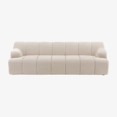 Perch and Parrow Mallow 3 Seater Sofa in Cream