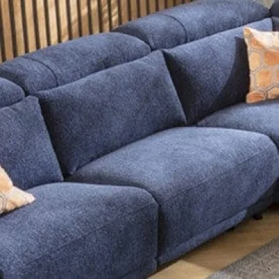 Quatropi Sydney Armless Middle Modular Sofa Section Dark Blue 75x100cm