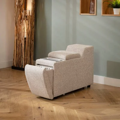 Quatropi Lola Console Module Woven Beige Fabric 33x100cm