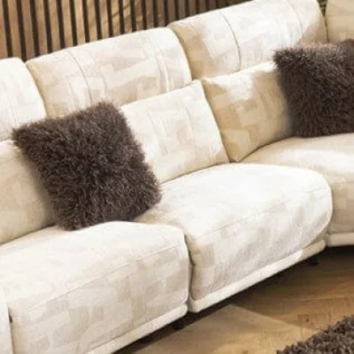 Quatropi Sydney Armless Middle Modular Sofa Section Cream Pattern 75x100cm