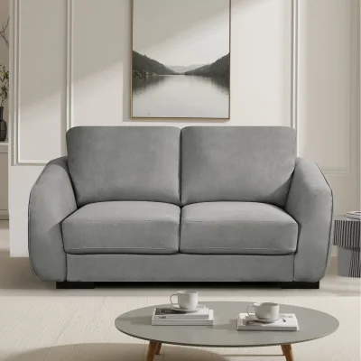 The Range Fairview soft fabric 2 seat sofa - Grey
