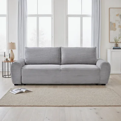 The Range Freya Corduroy Sofa Bed - Grey